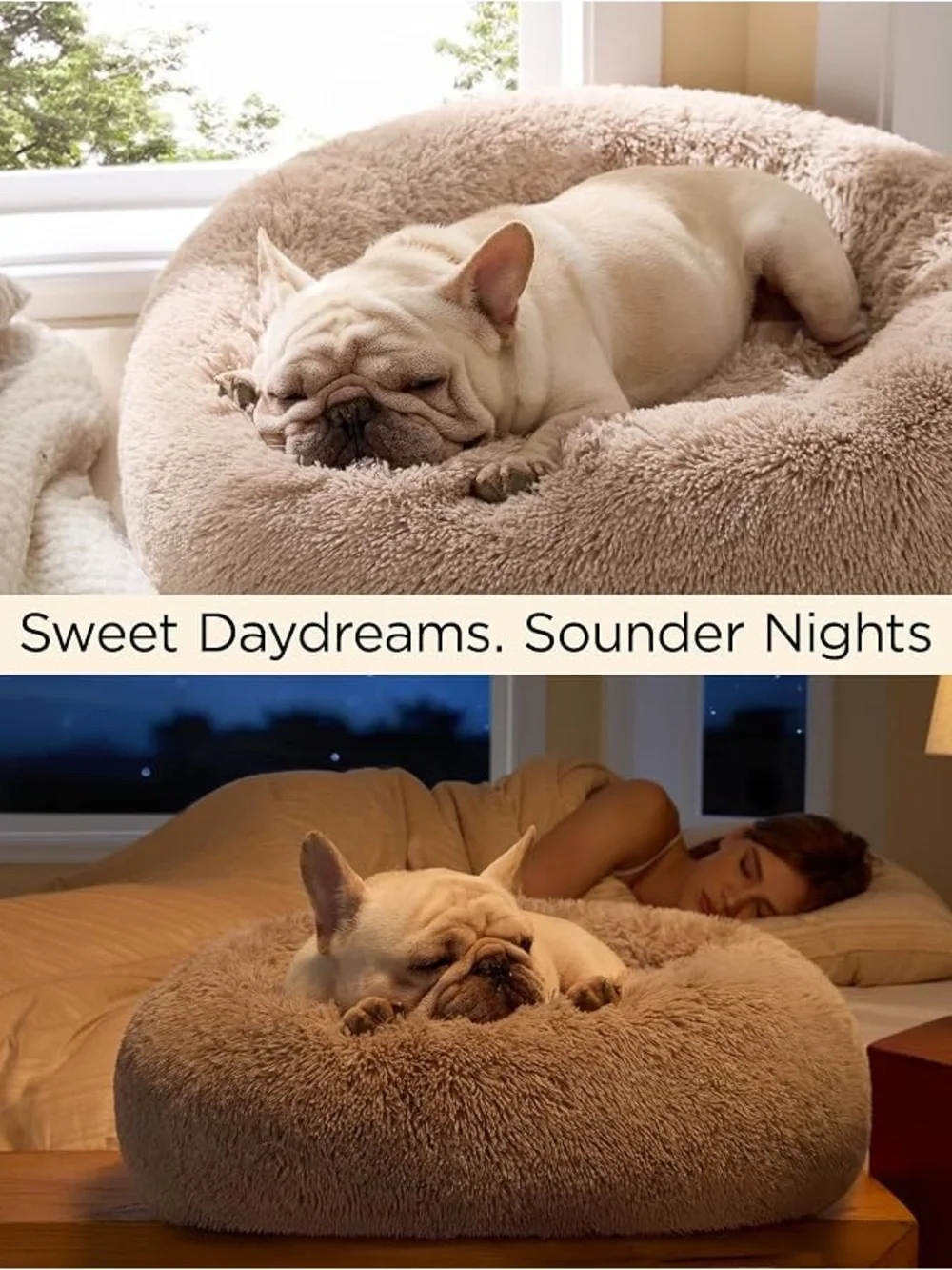 BEDSURE SUPER SOFT XLARGE ANTI ANXIETY PET BED 🐾🐾🐶✨🤎🌟